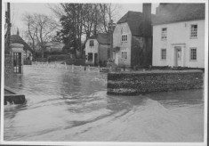 Severe flooding in East Meon in the 1950s, picture gallery