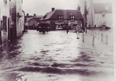 Severe flooding in East Meon in the 1950s, picture gallery