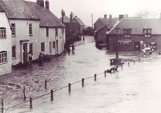 Severe flooding in East Meon in the 1950s, picture gallery