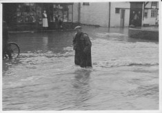 Severe flooding in East Meon in the 1950s, picture gallery