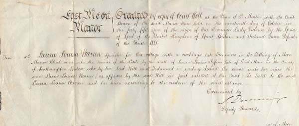 1881 Death of Laura Louisa Warren