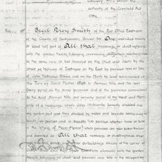 1924 Grant of Copy 31st January 1924, Grant of Copy of Court under Copyhold Act. 'premises late in the occupation of Alfred Smith but now of C.P.Smith, together with shop adjoining ... late in possession of E.F.Merritt.