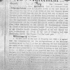 1933 Agreement with Ecclesiastical Commissioners An Agreement between 1933 May, Agreement with Ecclesiastical Commissioners and Smiths - mines and minerals