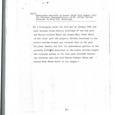 Abstract of Title, Memorandum 2 (1943)