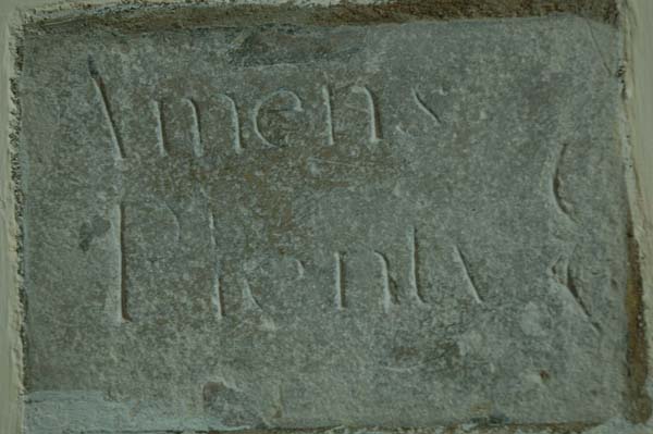 Amen Stone, behind which were found the standing bodies of four men, thought to be Commonwealth soldiers. 