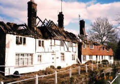 Brook and Hockley Cottages Fire 2013. The Aftermath