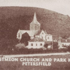 Early post card of Church and Park Hill
