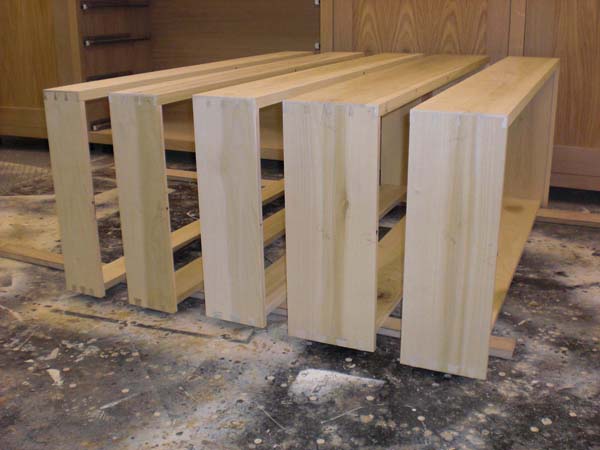 Drawers glued in.