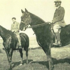 Ernest Noyce junior with father Ernest 1925