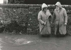 Severe flooding in East Meon in the 1950s, picture gallery