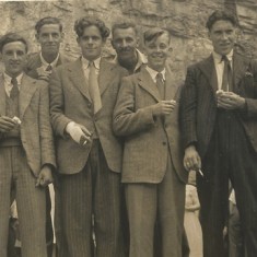 Cheddar Caves. Jim Brown, Bill Knight, Reg Hobbs, John Berry, Jerry Fielder, Ron Watts, Gordon Newbury