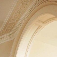 Georgian plasterwork in the entrance hall.