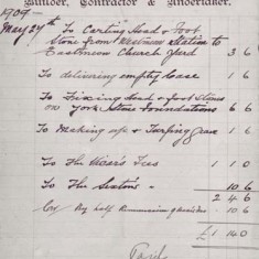 The cost of death. Henry Coles was undertaker and coffin maker