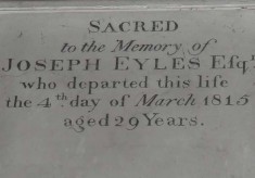 Eyles family plaques