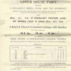 Lot 1 LOT 1 Upper House Farm. Occupied by RIchard Green (50) and James Deadman (£4)