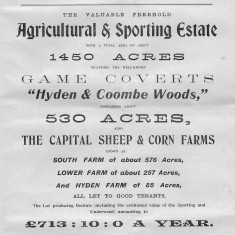 Lot 16 Lot 16, Agricultural and Sporting estate, Hyden and Coombe Woods