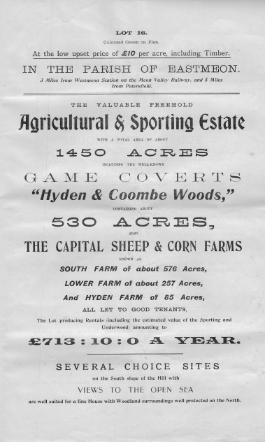 Lot 16 Lot 16, Agricultural and Sporting estate, Hyden and Coombe Woods