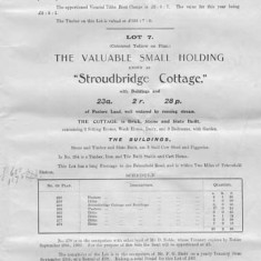 Lot 7 Lot 7 Stroubdridge Cottage (Mr Budd, £43)