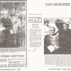 May 1992, Farewell to Edna Philips and Iris Porter