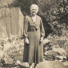 Old lady in garden Old Lady - Kate? or Edith?