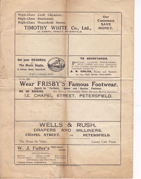 Parochial Magazine, July 1927, advertisements