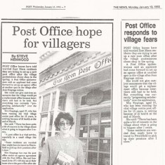 Petersfield Post reports hope for continuation of Post Office, 1992