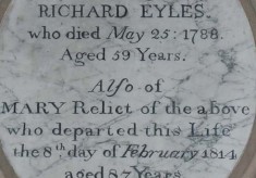 Eyles family plaques