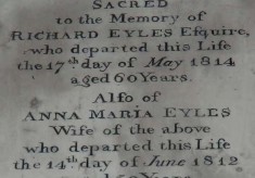 Eyles family plaques