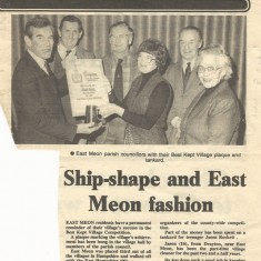 Best kept village, with Richard Burleigh, Michael Atkinson, Freddie Standfield, Jean Rockett, Dennis Mason, Lilian Luff
