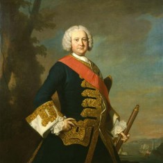 Sir Peter Warren, who built Westbury House as a Palladian mansion.