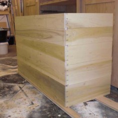 Trial fit of front dovetails