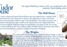 House history display panel