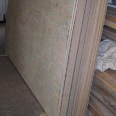 Veneered boards, machined and ready for planning