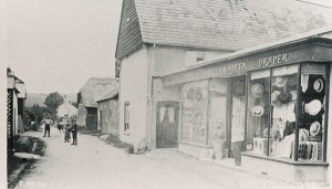 An early photograph of Workhouse Lane and Warren's shop