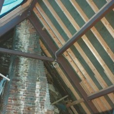 West ceiling and skylight