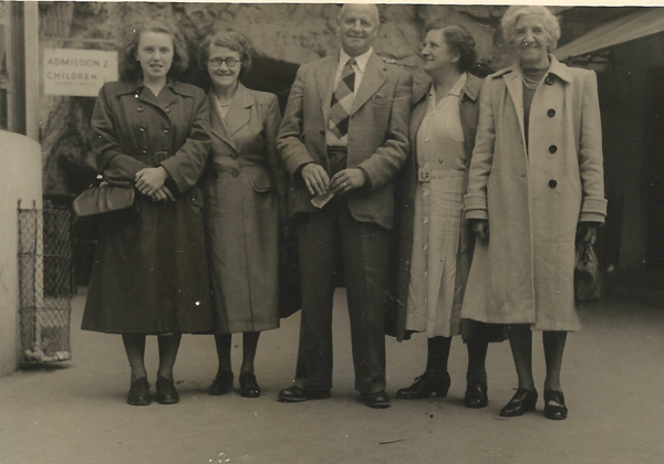 Four women with one man