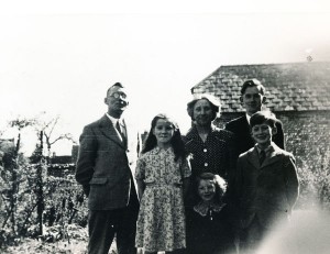 Back row, Owen, Peter and Gilbert. Seated, Olivia, Ralph, Margaret and Ruth