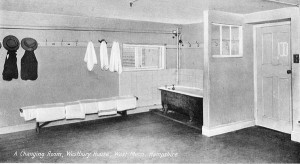 One of the bathrooms in the boys' school. 