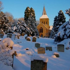 The graveyard in snow, January 2010. | Michael Blakstad