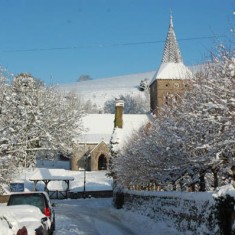 All Saints Church in snow from Church Street. 2010. | Michael Blakstad