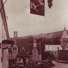 George sign and church 