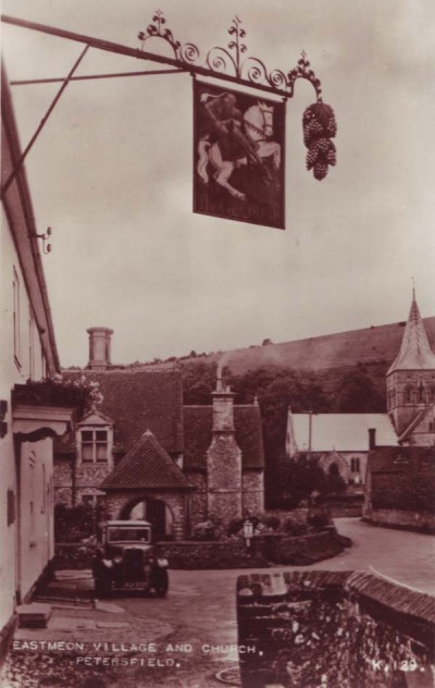 George sign and church 
