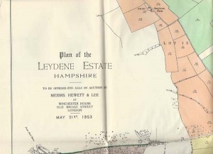 Leydene Estate sale, plan 2 inscription