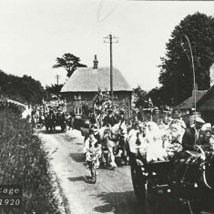 Procession by Hyde Cottage Procession by Hyde Cottage, c 1920