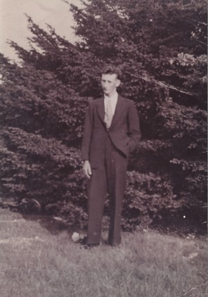 Reg Files as a young man, in suit.