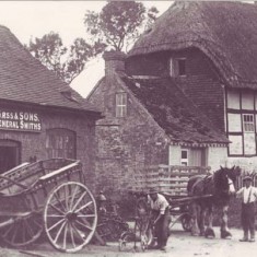 The old Forge and what is now Forge Cottage.