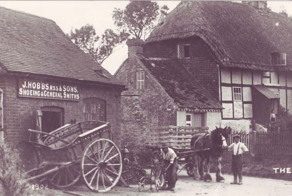 The old Forge and what is now Forge Cottage.