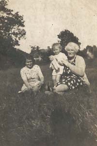 The third of the photographs sent to Reg in Italy. Margaret, her mother Kate Files and Reg's mother Kews Meadow