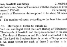 Visitations, 1708 - 1788