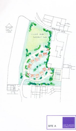 First plan for housing submitted by HGP planning.
